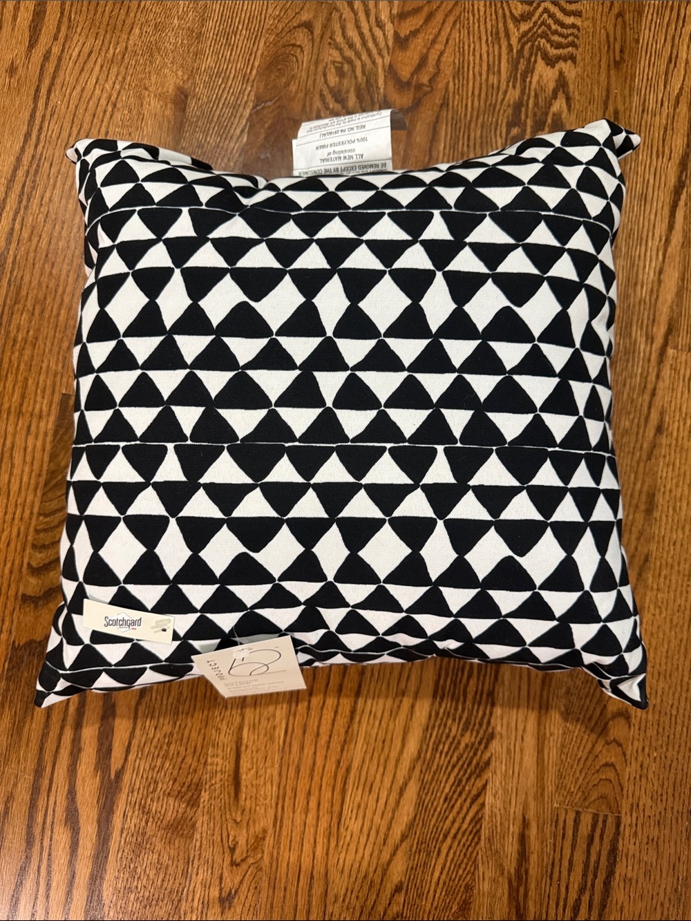 Project 62 Black and White Geometric Pattern Accent Pillow